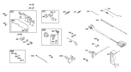Part Location Diagram of 845850 Briggs and Stratton Harness-Wiring